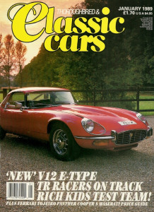 THOROUGHBRED & CLASSIC CARS 1989 JAN - TOJEIRO JAG, TRs